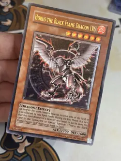Horus the Black Flame Dragon LV6 SOD-EN007 Ultimate Rare Unlimited YuGiOh! VLP - Image 2