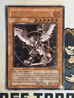 Horus the Black Flame Dragon LV6 SOD-EN007 Ultimate Rare Unlimited YuGiOh! VLP - Image 3
