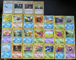 Vintage Fossil Pokemon Cards Bundle x 25 Good Condition 1999 WOTC - Image 2