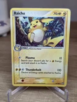 Pokemon EX Power Keepers Holo Foil TCG Card Raichu 12/108, 2007 - Image 3