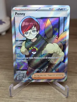 Penny 239/198 Scarlet & Violet Base Set Full Art Ultra Rare Holo Pokemon Card - Image 3