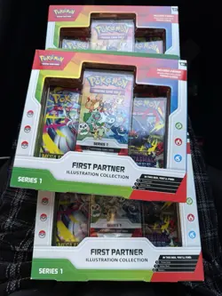 Pokemon First Partner Pack Series 1 Sealed Box + 2 Booster Packs Promo Cards - Image 2