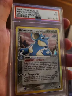 PSA 7 NM Nidoqueen 7/101 EX Dragon Frontiers Holo Pokemon Card - Image 1