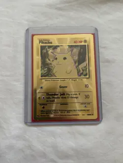 Pokemon Gold Metal Pikachu Card 58/102 - Celebrations Ultra Premium Collection - Image 1