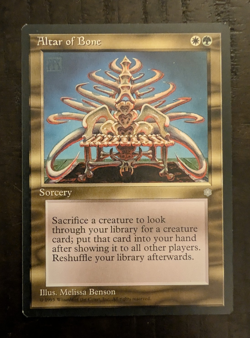 MTG Altar of Bone – Ice Age – Vintage Magic The Gathering Card – Near Mint - Image 1