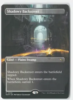 Shadowy Backstreet (Borderless) Normal R Murders at Karlov Manor 330 NM - Image 1