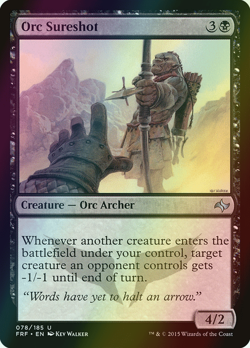 MTG Orc Sureshot Foil ** Fate Reforged ** English (NM) - Image 1