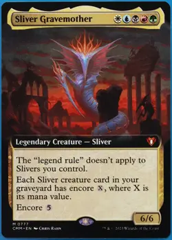Sliver Gravemother (Extended Art) Commander Masters MINT (511776) ABUGames - Image 1