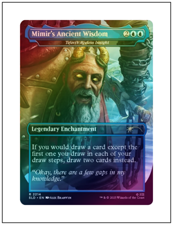 1x Mimir's Ancient Wisdom - Teferi's Ageless Insight, Foil, Secret Lair, MTG NM - Image 2