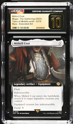 MITHRIL COAT Lord of the Rings Extended Art Rare CGC Pristine 10 MTG - Image 1