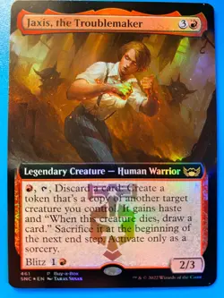 MTG 1x FOIL Jaxis, the Troublemaker # 461 Buy A Box PROMO Magic Gathering x1 NM - Image 1