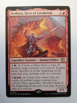 Orthion, Hero of Lavabrink 334 March of the Machine MTG - Image 1