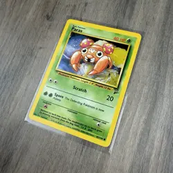 Pokemon PARAS 85/130 - VINTAGE WOTC Pokemon Card - BASE SET 2 Common TCG - Image 2