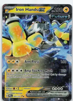 Iron Hands ex - 031/131 Double Rare Holo SV: Prismatic Evolutions NM Pokemon - Image 1