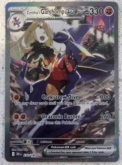Pokemon Cynthia's Garchomp EX Sv10 Destined Rivals 232/182 Full Art Holo 330HP - Image 1