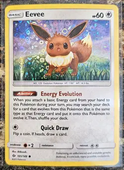 Pokemon Sun & Moon Eevee General Mills 101 LP - Image 1