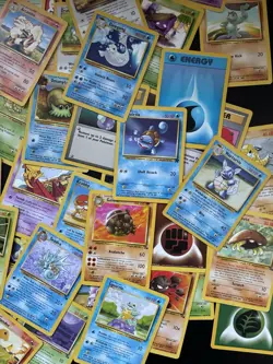 Vintage Pokemon Cards Bundle x 100 including base set 1999 WOTC - Image 5