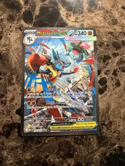 Pokemon Mega Lucario EX Special Illustration Rare Me01 Holo 179/132 340HP - Image 1