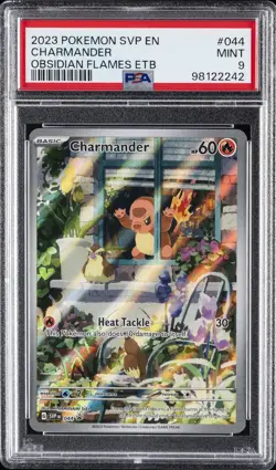 2023 POKEMON SVP EN-SV BLACK STAR PROMO #044 CHARMANDER PSA 9 - Image 1
