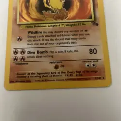 Pokemon TCG Moltres 12/62 Fossil Holo Rare Unlimited English 1999 - Image 3