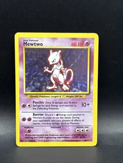 Pokemon TCG Mewtwo 10/102 Holo WOTC: Base Set - Image 1