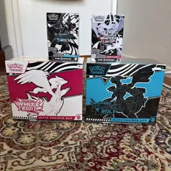 Pokemon Black Bolt and White Flare Elite Trainer Box ETB Booster Bundle Lot - Image 1