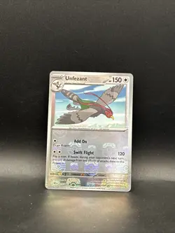 Pokemon TCG Unfezant 073/086 Sv: Black Bolt Holo Master Ball Bird 150HP English - Image 1