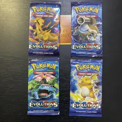 POKEMON XY: EVOLUTIONS - 4x Booster Packs - Art Set - Factory Sealed - TCG - Image 1