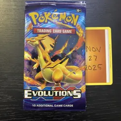 POKEMON XY: EVOLUTIONS - 4x Booster Packs - Art Set - Factory Sealed - TCG - Image 3
