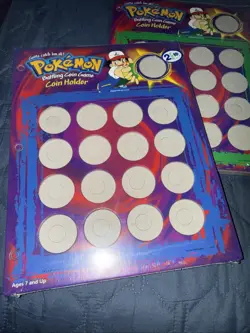 Vintage 1999 POKEMON Battling Coin Game Coin Holder 3pk Hasbro NEW Sealed R G B - Image 5