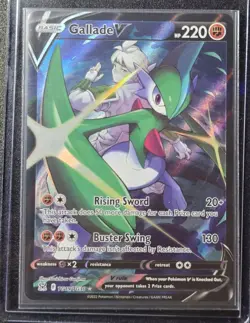 Pokemon TCG Gallade V TG19/TG30 Lost Origin 220 HP Ultra Rare Holo - Image 1