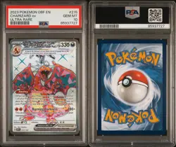 Pokemon Charizard EX Scarlet Violet Obsidian Flames #215/197 PSA 10 Gem Mint - Image 3