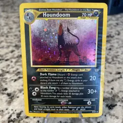Pokemon Houndoom Double Holo Neo Revelation 8/64 - Image 1