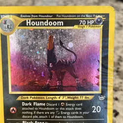 Pokemon Houndoom Double Holo Neo Revelation 8/64 - Image 4