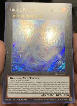 Yugioh Chasma Dragon Ruler of Auroras ALIN-EN047 Secret Rare 1st Ed NM w/Track - Image 5