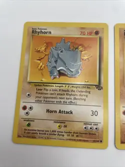 RHYHORN - 61/64 - Jungle - Pokemon Card - LP x 3 - Image 2