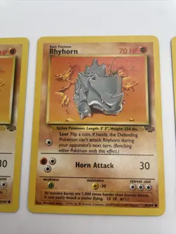 RHYHORN - 61/64 - Jungle - Pokemon Card - LP x 3 - Image 3
