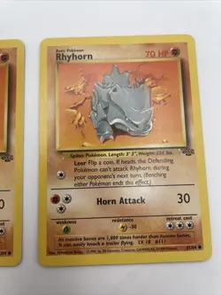 RHYHORN - 61/64 - Jungle - Pokemon Card - LP x 3 - Image 4