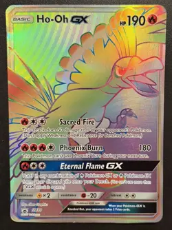 Ho-Oh GX SM80 English Holo Card. Jumbo Oversided Sm80 Black Star Promo MP - Image 1