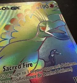 Ho-Oh GX SM80 English Holo Card. Jumbo Oversided Sm80 Black Star Promo MP - Image 3