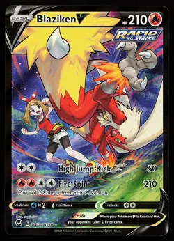 Blaziken V TG14/TG30 Ultra Rare Silver Tempest Trainer Gallery Pokemon Card - Image 1
