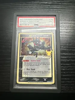 Greninja Gold Star SWSH144 PSA 9 Celebrations Promo Card 2021 - Image 1