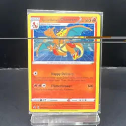 Pokemon Special Delivery Charizard SWSH075 Sealed Promo Card Holo Card - Image 1
