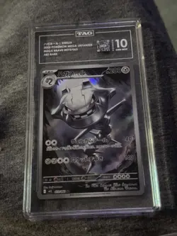 Steelix Mega Brave Japanese Pokemon Card TCG 073/063 Graded TAG 10 Gem Mint - Image 1