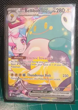 Pokemon TCG Iono's Bellibolt EX Journey Together Ultra Rare Holo Card 183/159 - Image 1