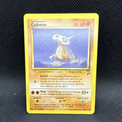 Pokemon TCG Cubone Base Set 2 Basic Card 70/130 40 HP Common Regular 2000 M/NM - Image 1