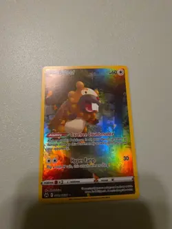 Pokemon TCG Bidoof Holo Ultra Rare Card Crown Zenith: Galarian Gallery GG29/GG70 - Image 1