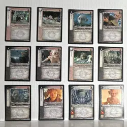 Decipher Lord of the Rings TCG Gollum Shelob Smeagol 12 Rare Card Lot 7R 8R 10R - Image 1