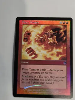 FOIL FIERY TEMPER Torment Magic the Gathering MTG Nrmt 97/143 - Image 1