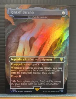 Mtg RING OF BARAHIR BORDERLESS Foil NM LTC 0355 -Argo- - Image 1